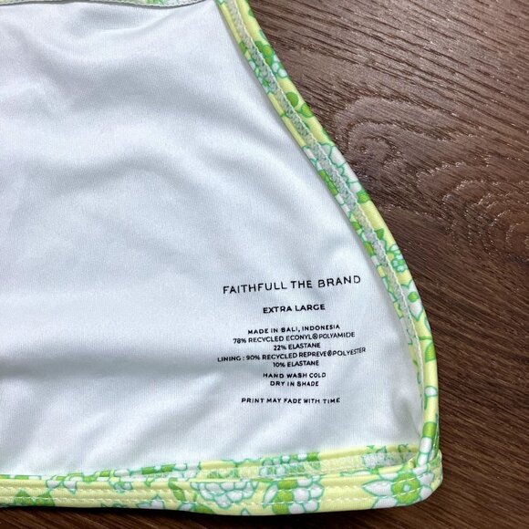Faithfull the Brand NWT Isa Bikini Top Cremona Floral Print  (Sz XL) - Picture 6 of 9